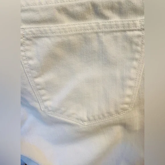 LRL Lauren Jeans Co Woman's White Boyfriend‎ Fit Size 32X35 - Picture 7 of 8